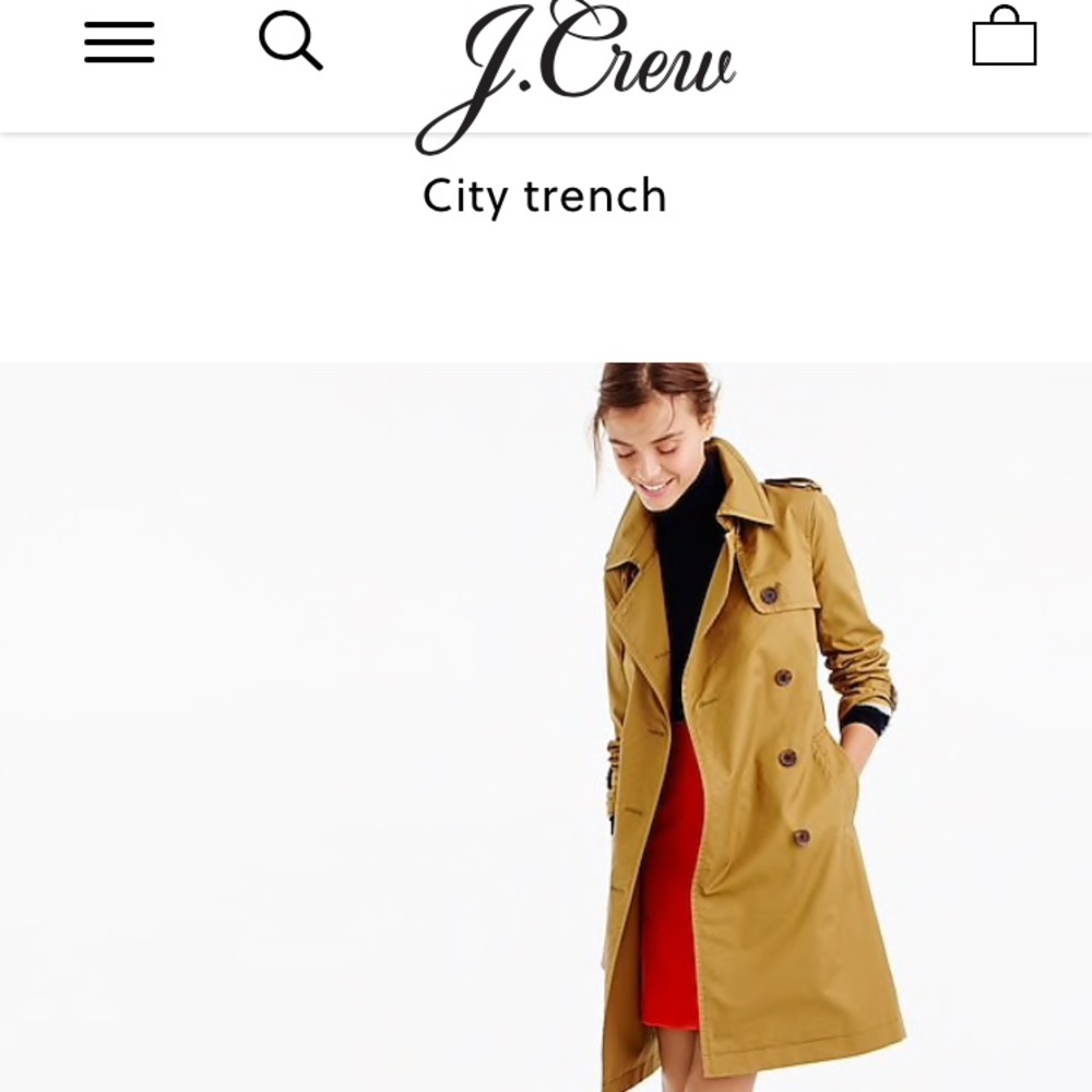 J.Crew City trench coat 🧥
